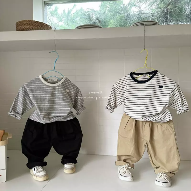 Cream Bbang - Korean Children Fashion - #magicofchildhood - Specail Stripes Tee - 3