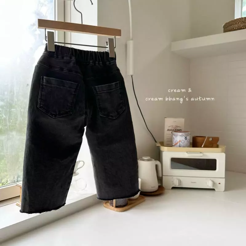 Cream Bbang - Korean Children Fashion - #magicofchildhood - Half Open Jeans - 9