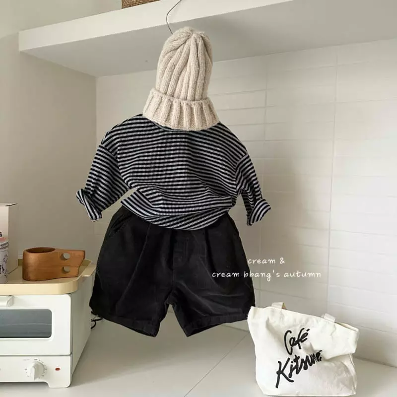 Cream Bbang - Korean Children Fashion - #minifashionista - Rib Stripes Tee - 5