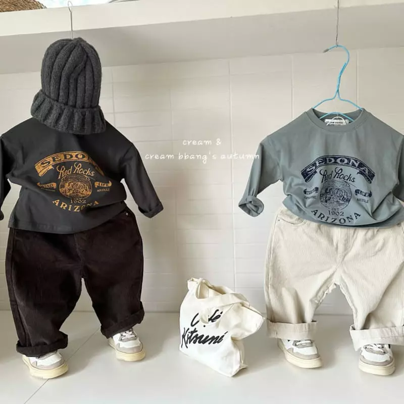 Cream Bbang - Korean Children Fashion - #stylishchildhood - Arijona Tee - 7
