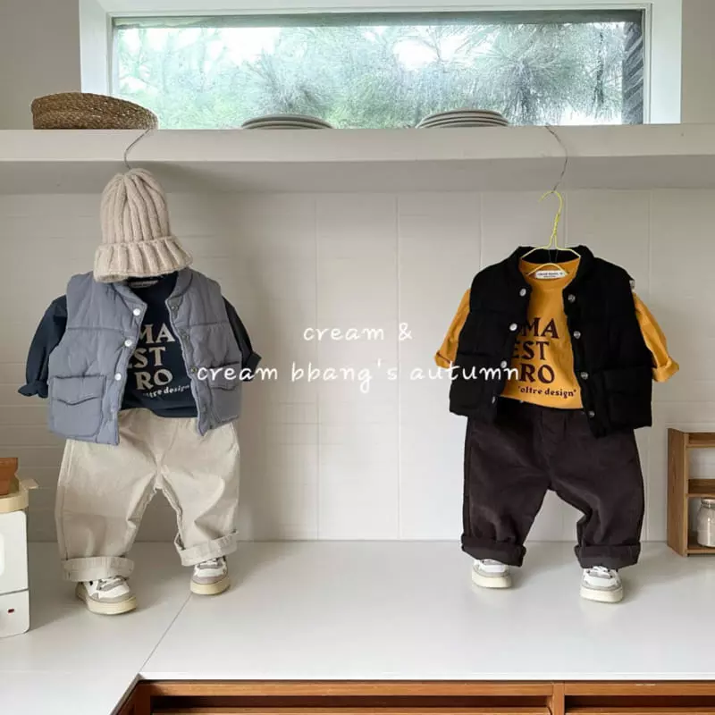 Cream Bbang - Korean Children Fashion - #stylishchildhood - Rib Pants - 9