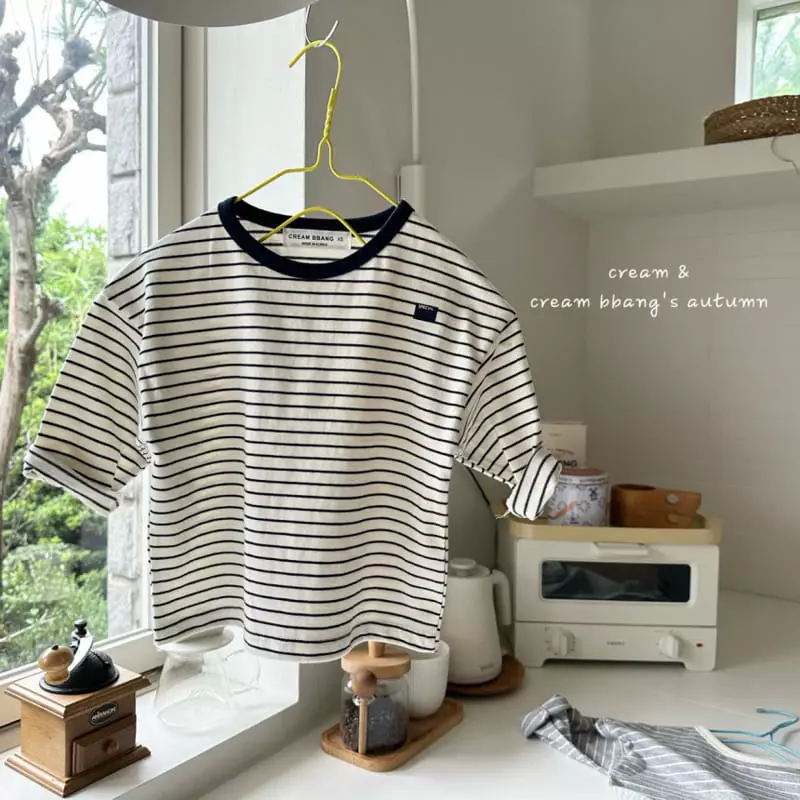 Cream Bbang - Korean Children Fashion - #toddlerclothing - Specail Stripes Tee - 7