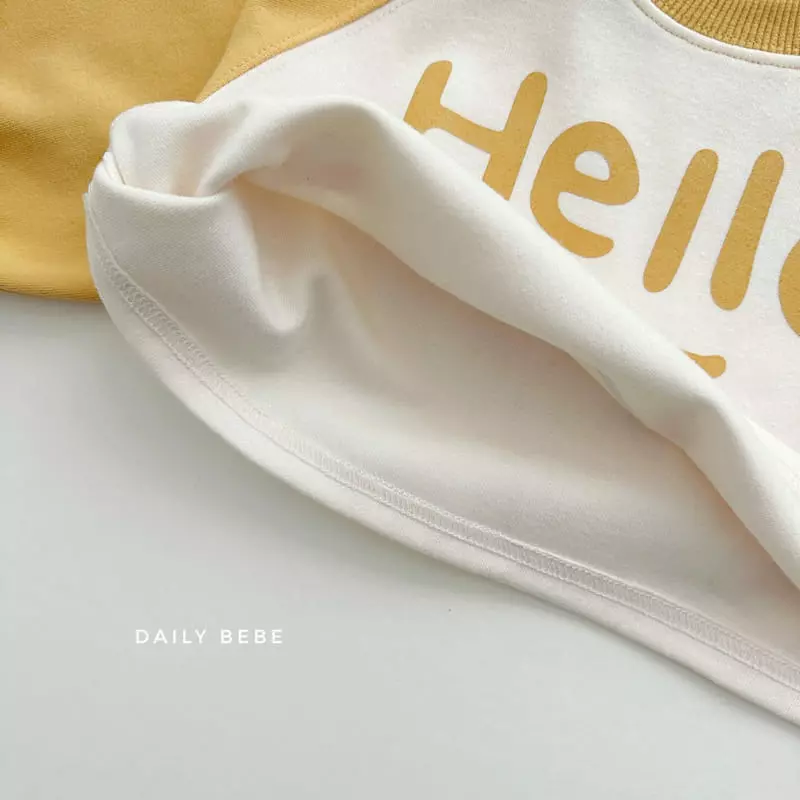 Daily Bebe - Korean Children Fashion - #Kfashion4kids - Hello Crop Sweatshirt - 7