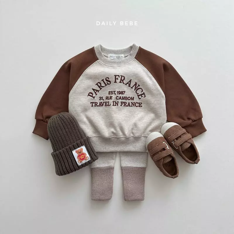 Daily Bebe - Korean Children Fashion - #childofig - Paris Sweatshirt - 3