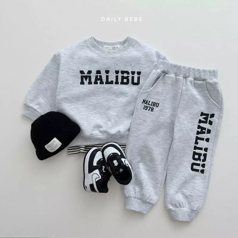 Daily Bebe - Korean Children Fashion - #childrensboutique - Malivu Top Bottom Set - 2