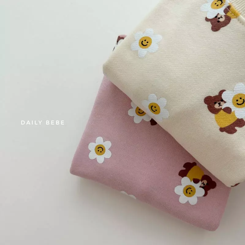 Daily Bebe - Korean Children Fashion - #discoveringself - Smile Top Bottom Set - 5