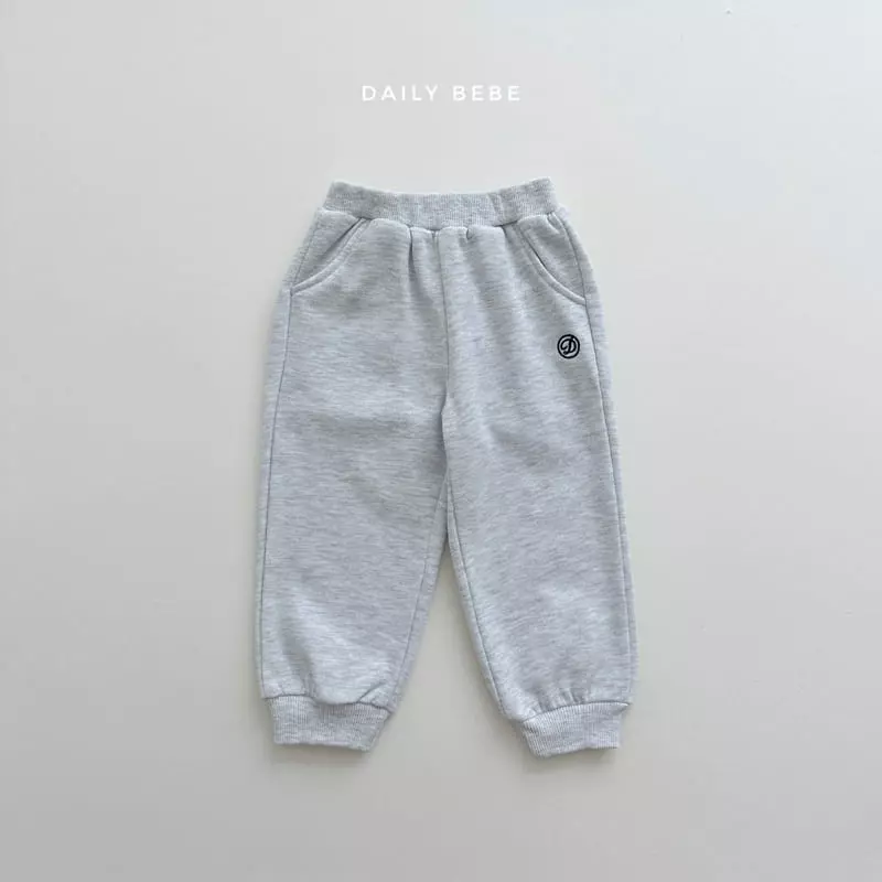 Daily Bebe - Korean Children Fashion - #fashionkids - D Embrodiery Pants - 9