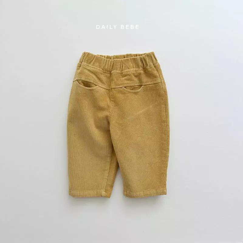 Daily Bebe - Korean Children Fashion - #fashionkids - Pocket Rib Pants - 6