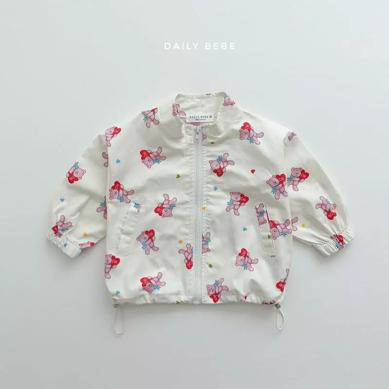 Daily Bebe - Korean Children Fashion - #fashionkids - Pettern Windbreaker