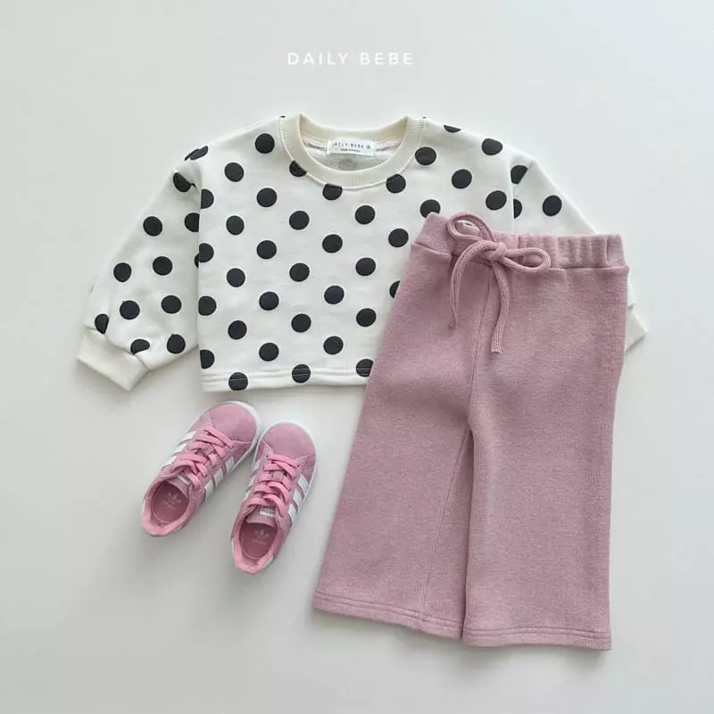 Daily Bebe - Korean Children Fashion - #kidsshorts - Pettern Crop Sweatshirt - 5