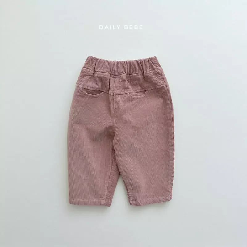 Daily Bebe - Korean Children Fashion - #kidsstore - Pocket Rib Pants - 8