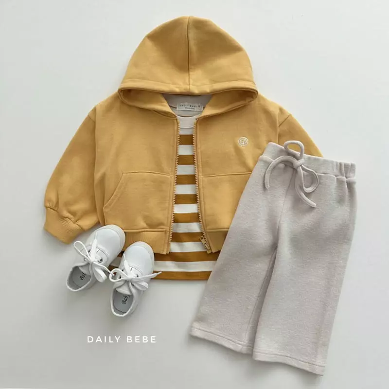 Daily Bebe - Korean Children Fashion - #kidzfashiontrend - D Embrodiery Hoody ZIP-up - 3
