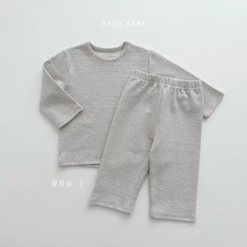 Daily Bebe - Korean Children Fashion - #kidzfashiontrend - Autumn Easywear Set - 3