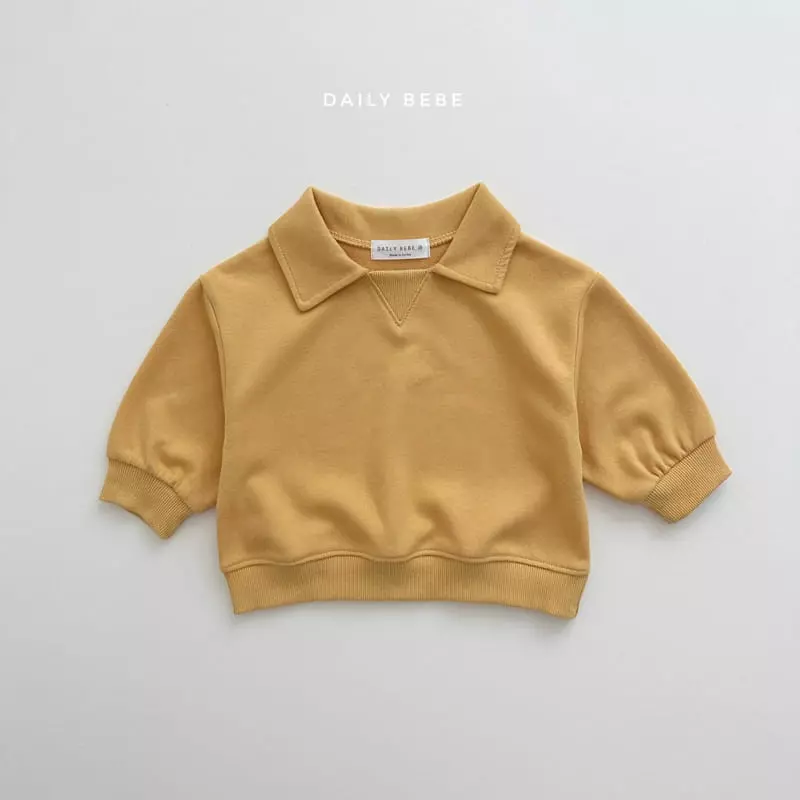 Daily Bebe - Korean Children Fashion - #littlefashionista - Muzi Collar Top Bottom Set - 3