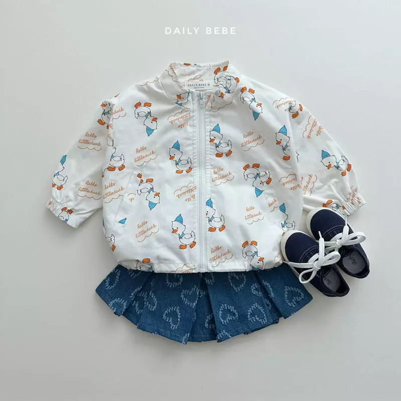 Daily Bebe - Korean Children Fashion - #littlefashionista - Heart Denim Skirt - 6