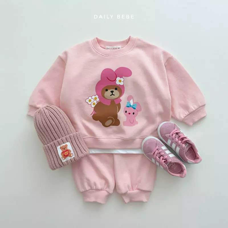 Daily Bebe - Korean Children Fashion - #magicofchildhood - Bear Rio Top Bottom Set
