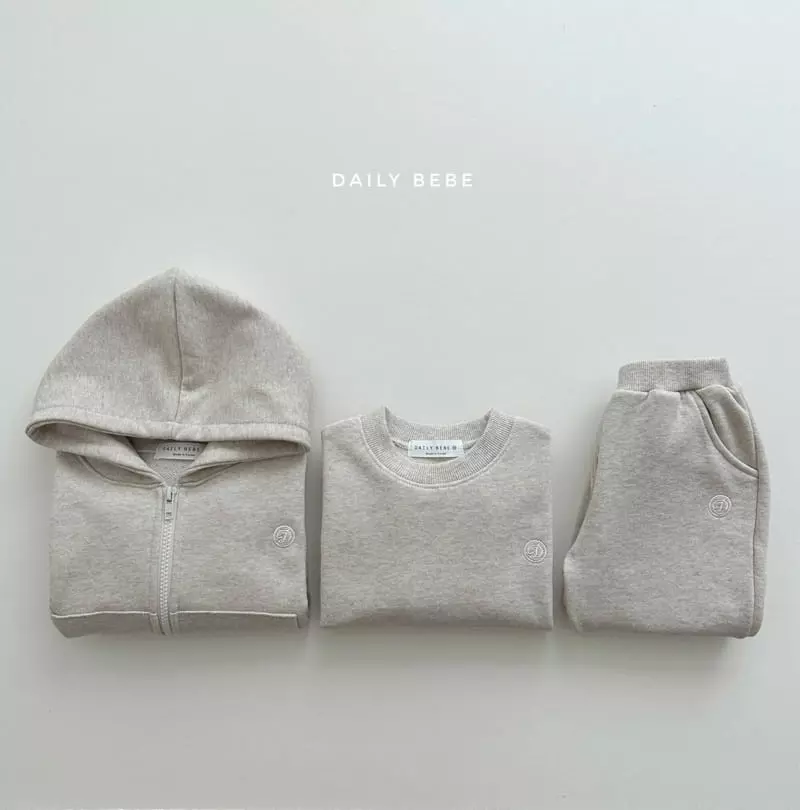 Daily Bebe - Korean Children Fashion - #prettylittlegirls - D Embrodiery Hoody ZIP-up - 8
