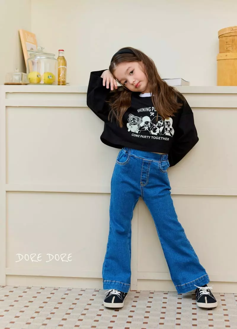 Dore Dore - Korean Children Fashion - #kidzfashiontrend - Girls Crop Tee - 4