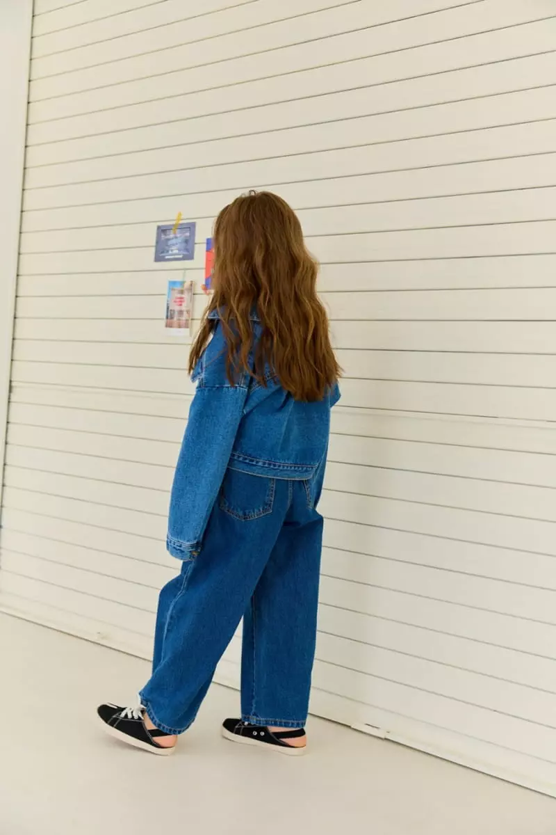 Dore Dore - Korean Children Fashion - #designkidswear - Famous Crop Denim Jacket - 10