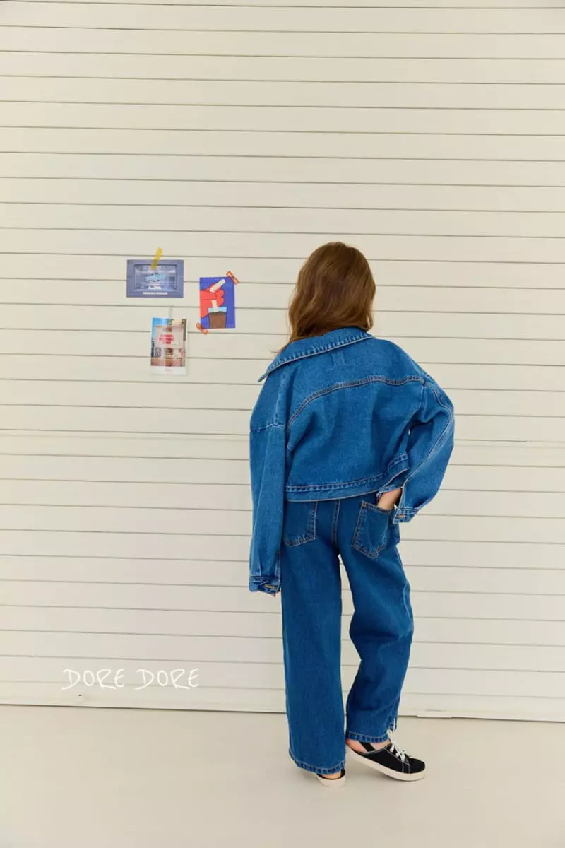 Dore Dore - Korean Children Fashion - #magicofchildhood - Famous Crop Denim Jacket - 2