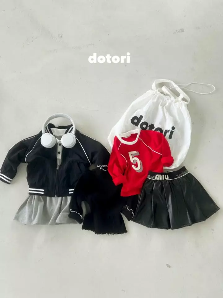 Dotori - Korean Children Fashion - #minifashionista - Leather Wrinkle Skirt - 8