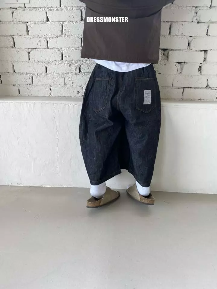 Dress Monster - Korean Children Fashion - #kidsshorts - Wide Jeans