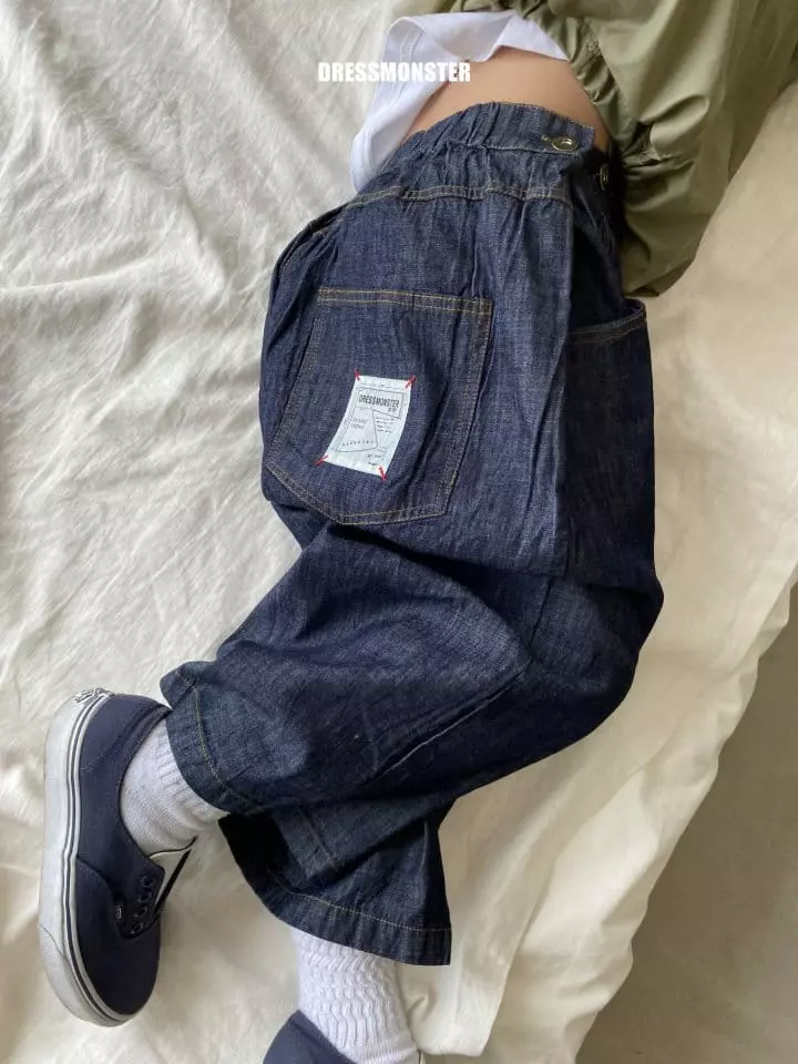 Dress Monster - Korean Children Fashion - #littlefashionista - Wide Jeans - 5