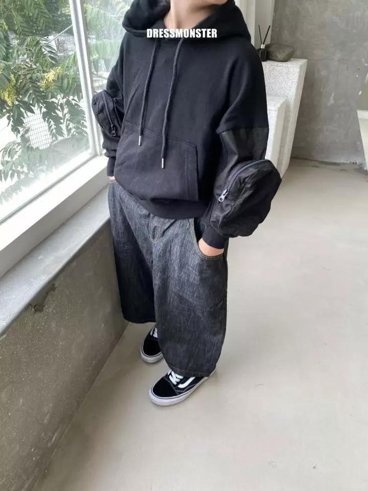 Dress Monster - Korean Junior Fashion - #childofig - Pocket Hoody - 11