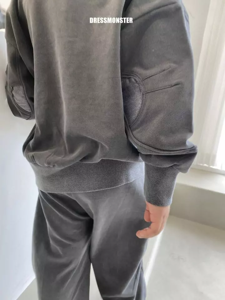 Dress Monster - Korean Junior Fashion - #magicofchildhood - Pigment Ellbo Sweatshirt - 3