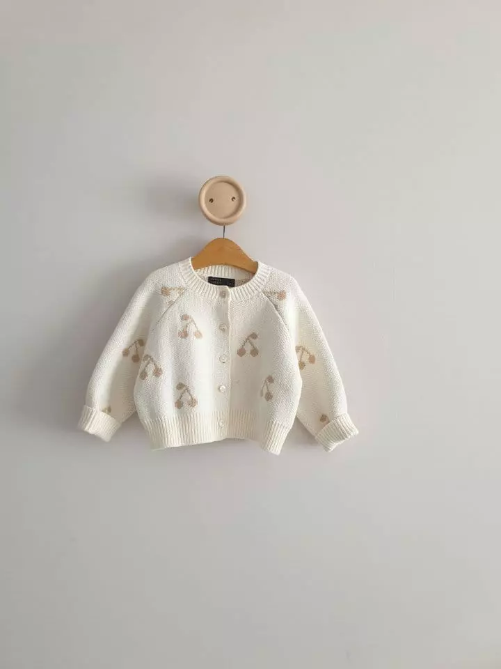 Eclair - Korean Children Fashion - #childofig - Cherry Cardigan - 6