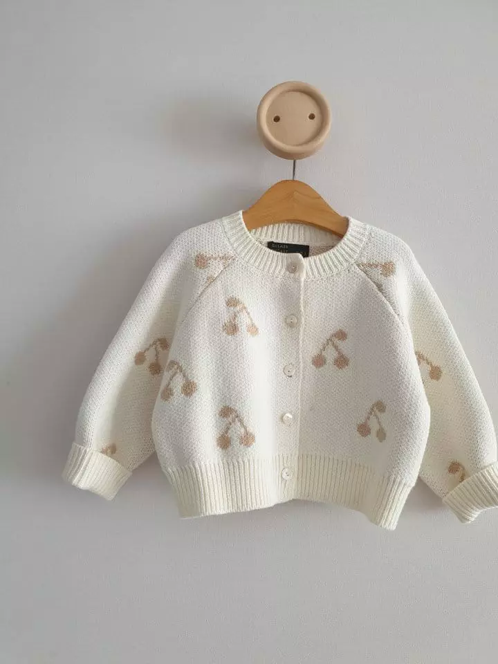 Eclair - Korean Children Fashion - #childrensboutique - Cherry Cardigan - 7
