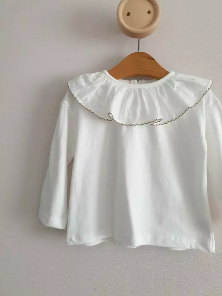 Eclair - Korean Children Fashion - #kidsshorts - Ruffle Tee