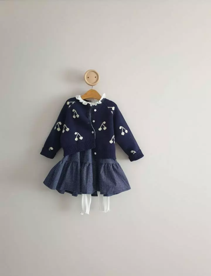 Eclair - Korean Children Fashion - #prettylittlegirls - Cherry Cardigan - 2