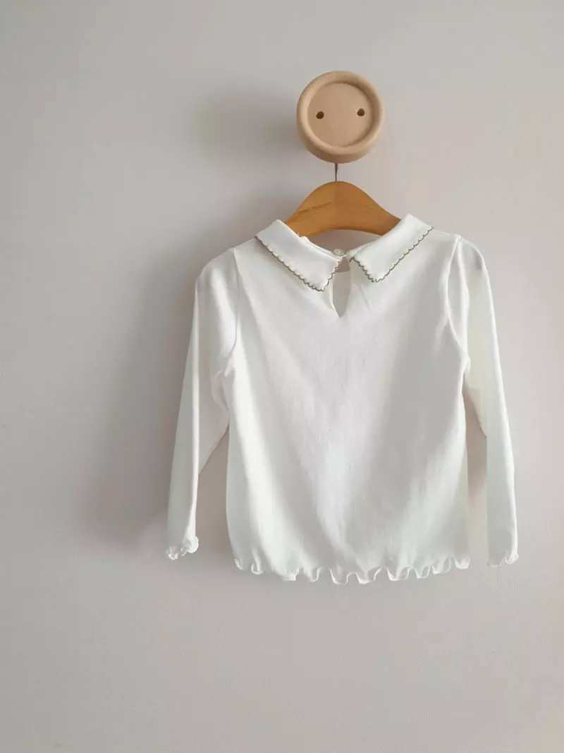 Eclair - Korean Children Fashion - #prettylittlegirls - Collar Tee - 3