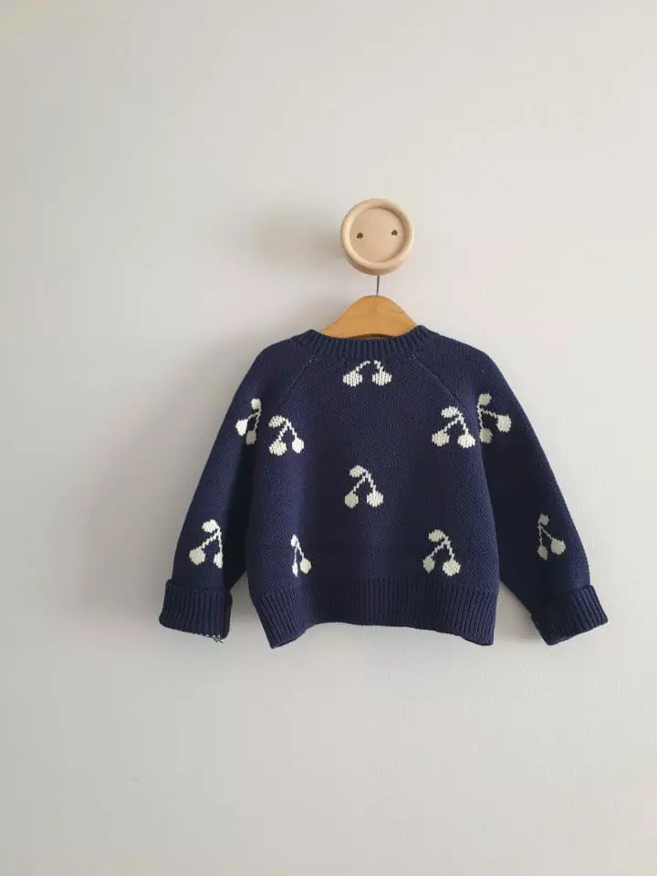 Eclair - Korean Children Fashion - #todddlerfashion - Cherry Cardigan - 4