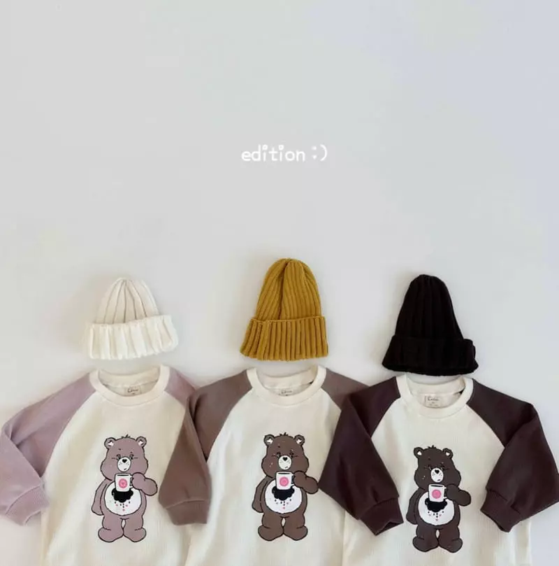 Edition - Korean Children Fashion - #littlefashionista - Waffle Bear Set - 2