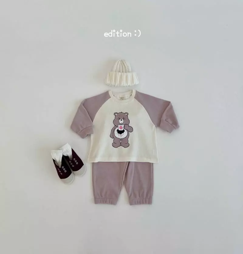 Edition - Korean Children Fashion - #magicofchildhood - Waffle Bear Set - 3