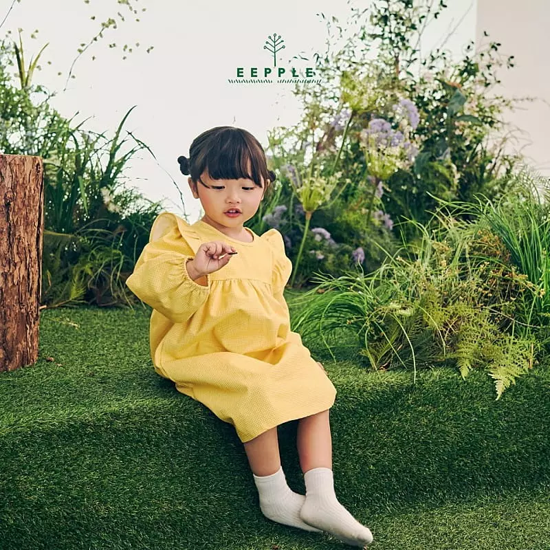 Eepple - Korean Children Fashion - #childrensboutique - Check Frill One-piece - 2