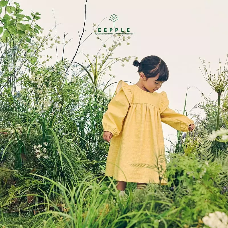 Eepple - Korean Children Fashion - #fashionkids - Check Frill One-piece - 5