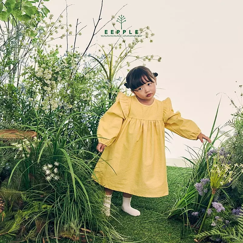 Eepple - Korean Children Fashion - #kidzfashiontrend - Check Frill One-piece - 8