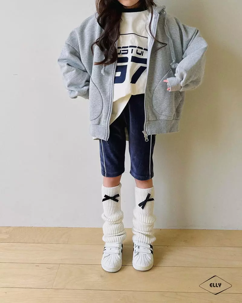 Ellymolly - Korean Children Fashion - #childofig - Half Moon Hoody Zip-up - 9