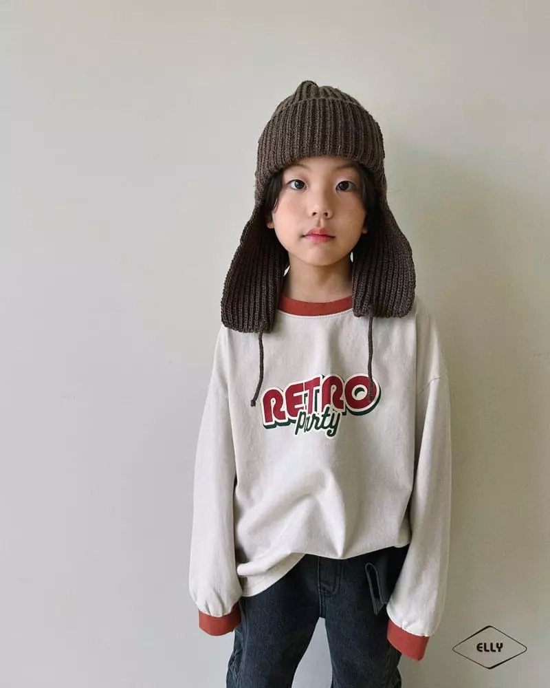 Ellymolly - Korean Children Fashion - #fashionkids - Retro Color Tee - 2