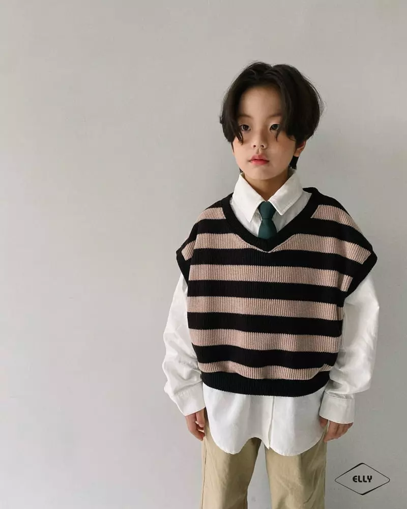 Ellymolly - Korean Children Fashion - #fashionkids - Mild Crop Vest - 12