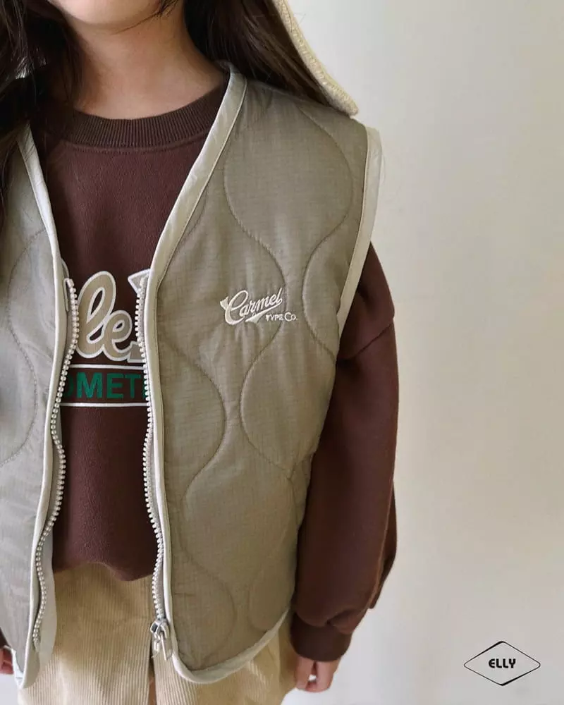 Ellymolly - Korean Children Fashion - #kidsshorts - Camel Quilting Vest - 12