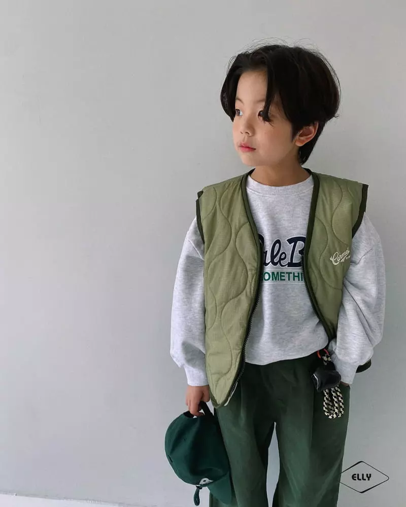 Ellymolly - Korean Children Fashion - #littlefashionista - Camel Quilting Vest - 2