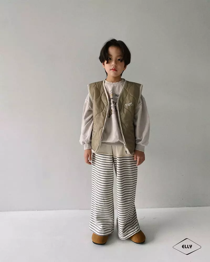 Ellymolly - Korean Children Fashion - #prettylittlegirls - Camel Quilting Vest - 5