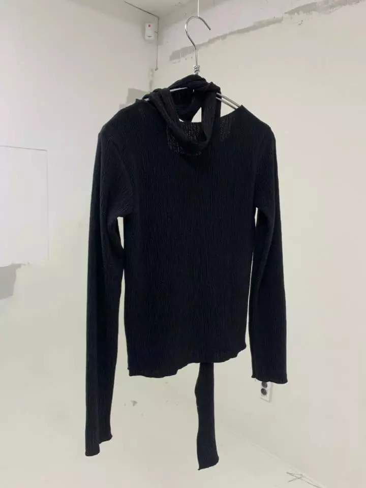 Enten - Korean Women Fashion - #pursuepretty - Muffler Tee - 5