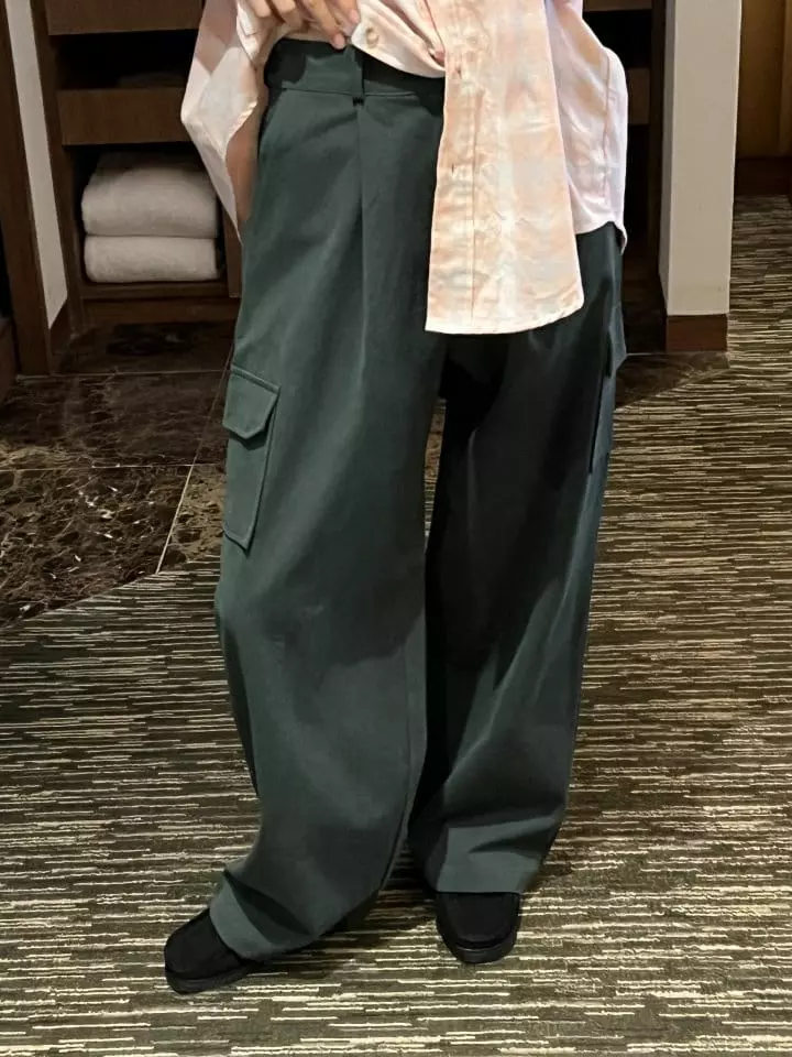 Enten - Korean Women Fashion - #romanticstyle - Peach Cargo Pants