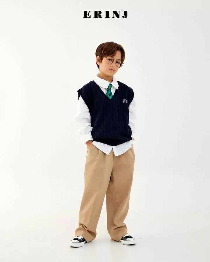 Erin J - Korean Children Fashion - #discoveringself - Twist Knit Vest - 5