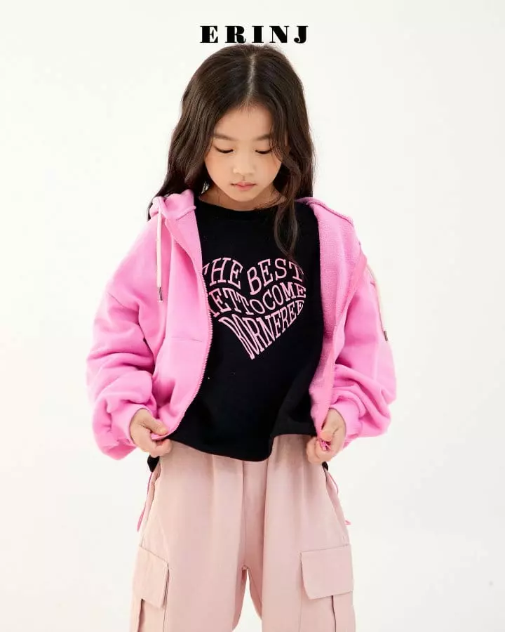 Erin J - Korean Children Fashion - #magicofchildhood - Heart Crop Sweatshirt - 6